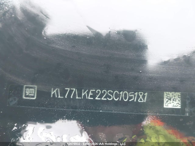 2025 Chevrolet Trax Activ Fwd მანქანა იყიდება აუქციონზე, vin: KL77LKE22SC105181, აუქციონის ნომერი: 12576932