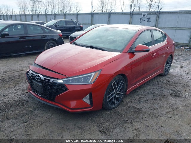 12577034 :رقم المزاد ، KMHD04LB3KU861962 vin ، 2019 Hyundai Elantra Sport مزاد بيع