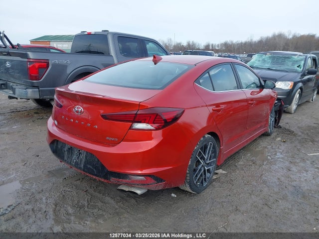 12577034 :رقم المزاد ، KMHD04LB3KU861962 vin ، 2019 Hyundai Elantra Sport مزاد بيع