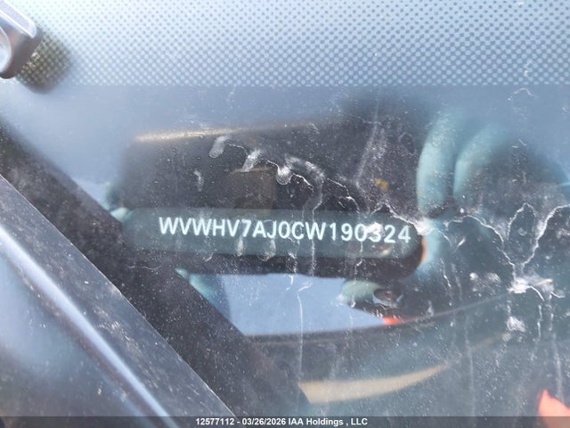 12577112 :رقم المزاد ، WVWHV7AJ0CW190324 vin ، 2012 Volkswagen Gti مزاد بيع