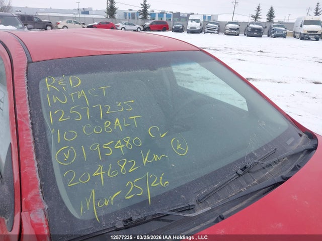 12577235 :رقم المزاد ، 1G1AD5F50A7195480 vin ، 2010 Chevrolet Cobalt 1lt مزاد بيع