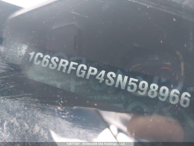 1C6SRFGP4SN598966 RAM 1500 Warlock