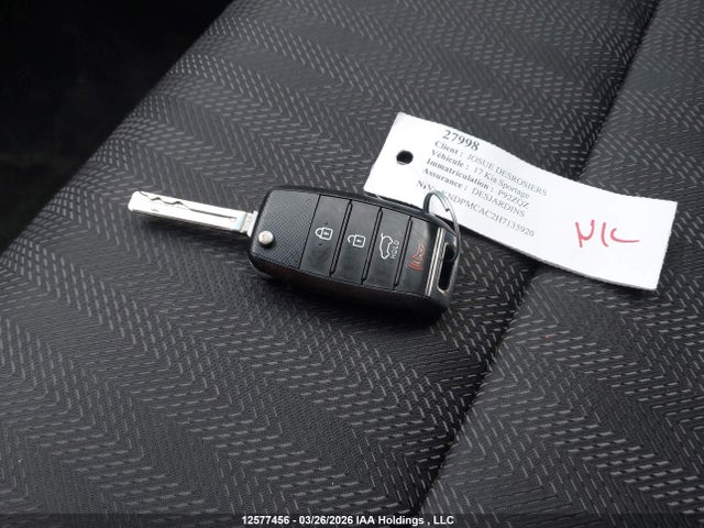 KNDPMCAC2H7135920 KIA Sportage Lx