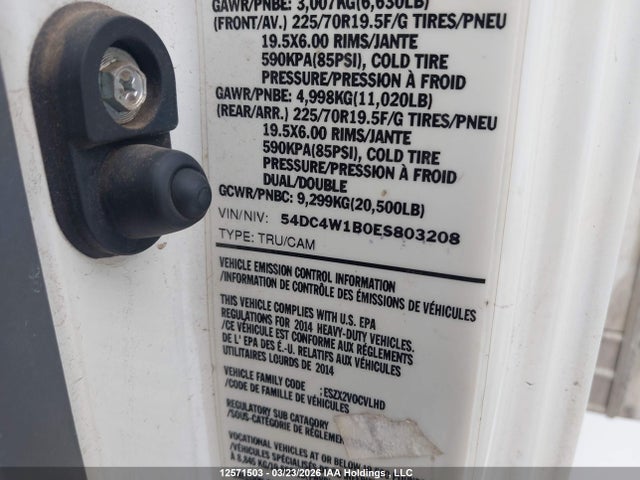 Isuzu Npr Gas Reg 2014 54DC4W1B0ES803208 Image 9