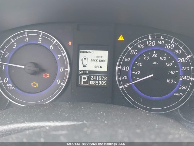 12577533 :رقم المزاد ، JN1AJ0HR0BM850360 vin ، 2011 Infiniti Ex35 Journey مزاد بيع