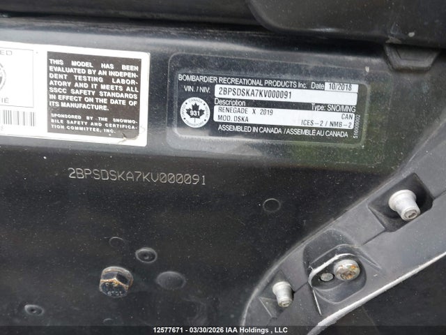 Bombardier Renegadex 2019 2BPSDSKA7KV000091 Image 13