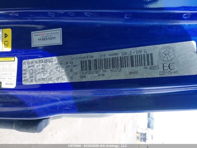 1C4HJXDG6KW578927 Jeep Wrangler Unlimited Sport