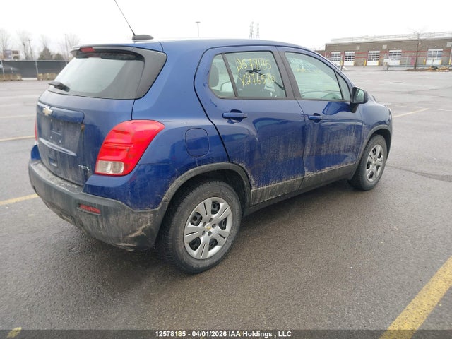 Продаж на аукціоні авто 2016 Chevrolet Trax Ls, vin: 3GNCJKSB6GL276580, номер лоту: 12578185