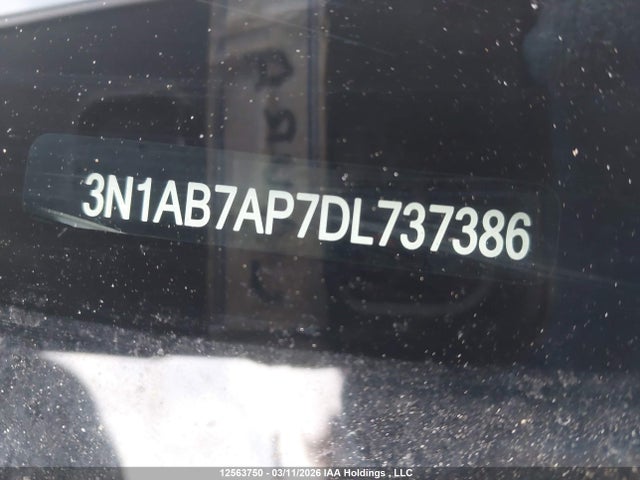 2013 Nissan Sentra 1.8 S/1.8 Sv მანქანა იყიდება აუქციონზე, vin: 3N1AB7AP7DL737386, აუქციონის ნომერი: 12563750
