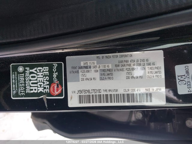 JM3KFBCM8L0753160 Mazda Cx-5 Touring