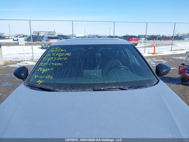 Продажа на аукционе авто 2022 Honda Civic Sport, vin: 2HGFE2F57NH123700, номер лота: 12578278