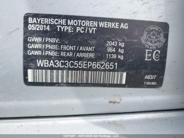 WBA3C3C55EP662651 BMW 320i Xdrive
