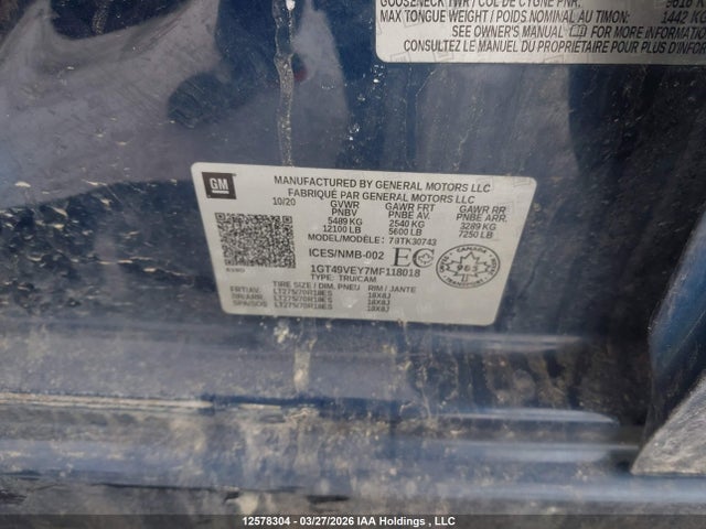 1GT49VEY7MF118018 GMC Sierra 3500hd At4