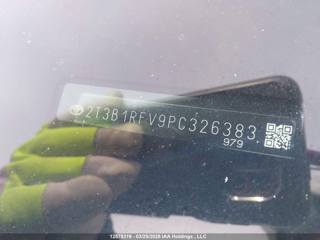 12578319 :رقم المزاد ، 2T3B1RFV9PC326383 vin ، 2023 Toyota Rav4 Le مزاد بيع