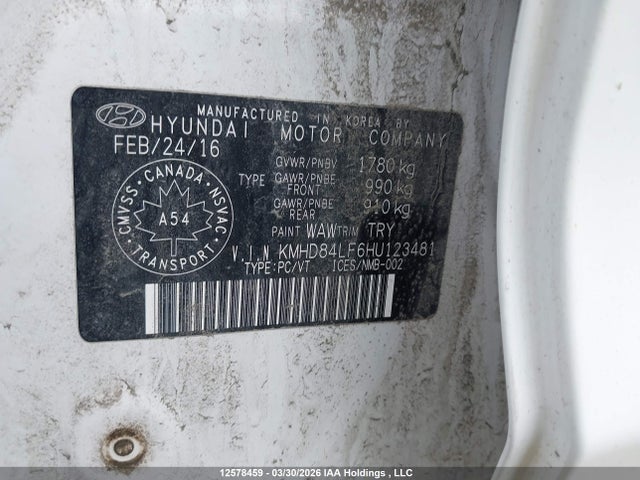 KMHD84LF6HU123481 Hyundai Elantra Se/value/limited