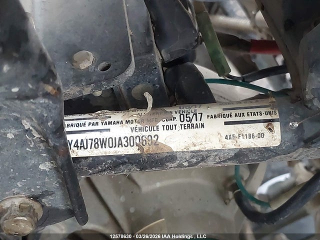 5Y4AJ78W0JA300692 Yamaha Yfm450 Fwbd