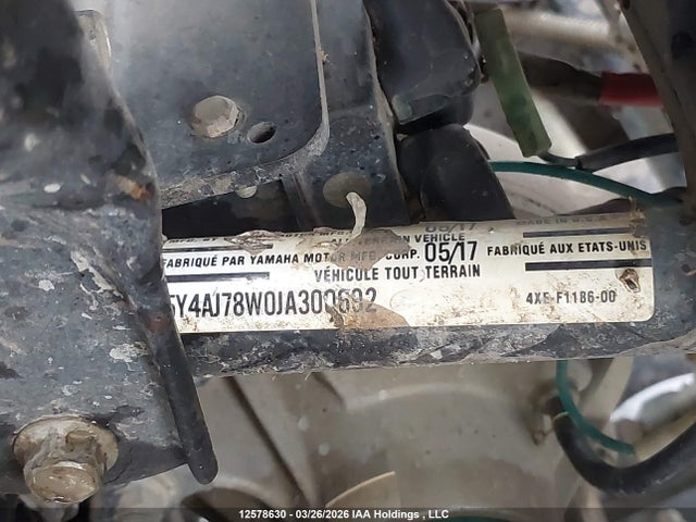 5Y4AJ78W0JA300692 Yamaha Yfm450 Fwbd