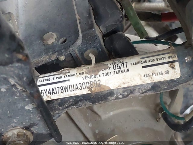 5Y4AJ78W0JA300692 Yamaha Yfm450 Fwbd