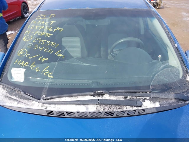 12578679 :رقم المزاد ، KNAFK5A87F5295581 vin ، 2015 Kia Forte Lx مزاد بيع