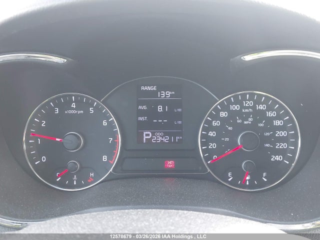 12578679 :رقم المزاد ، KNAFK5A87F5295581 vin ، 2015 Kia Forte Lx مزاد بيع
