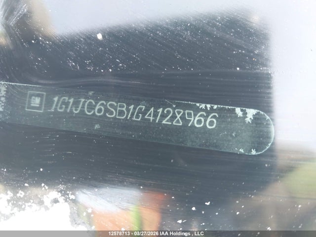 Продаж на аукціоні авто 2016 Chevrolet Sonic Lt, vin: 1G1JC6SB1G4128966, номер лоту: 12578713