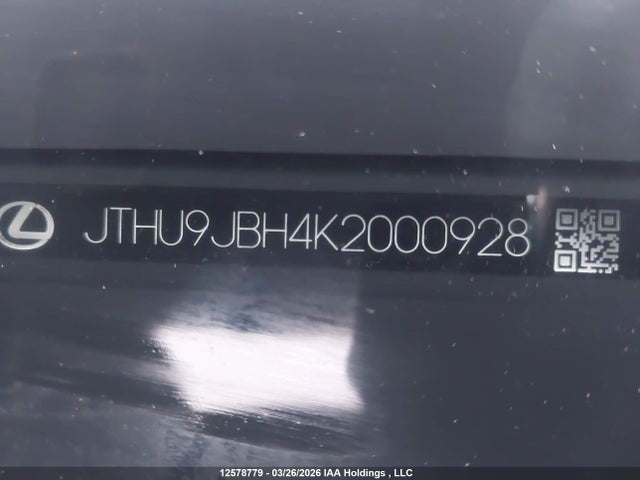 JTHU9JBH4K2000928 Lexus UX 250H