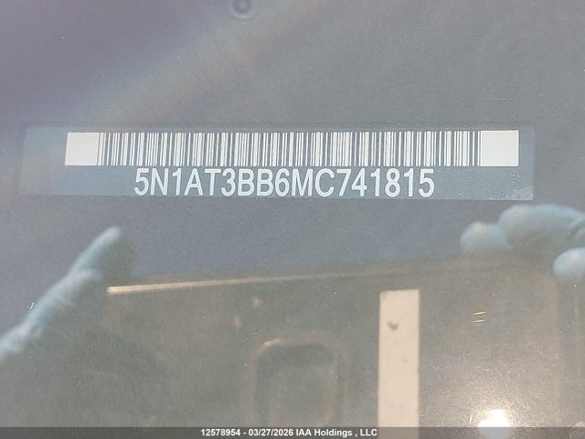 Продажа на аукционе авто 2021 Nissan Rogue Sv, vin: 5N1AT3BB6MC741815, номер лота: 12578954
