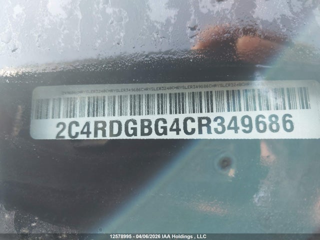Aukcja sprzedaży 2012 Dodge Grand Caravan Se, vin: 2C4RDGBG4CR349686, numer aukcji: 12578995