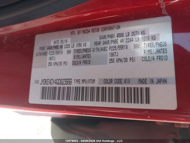 JM3KE4DY4G0823999 Mazda Cx -5 Gt 4dr Awd