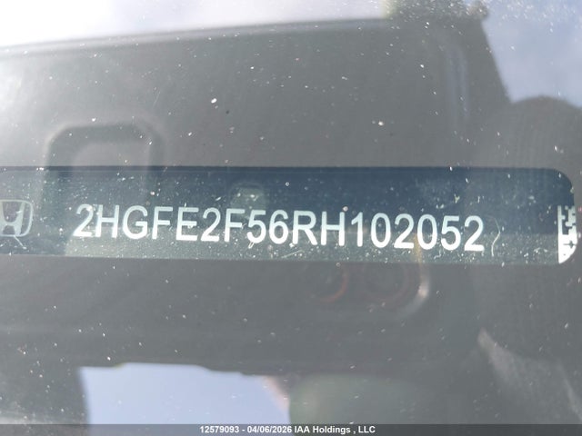 Aukcja sprzedaży 2024 Honda Civic Sport, vin: 2HGFE2F56RH102052, numer aukcji: 12579093