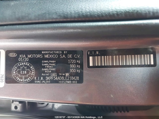 3KPF54AD8LE218428 KIA Forte Ex/ex Limited/ex Premium/ex+