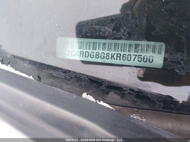 Aukcja sprzedaży 2019 Dodge Grand Caravan Cvp/sxt, vin: 2C4RDGBG8KR607500, numer aukcji: 12579131