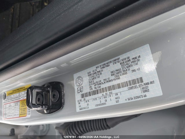 1FTVW3LK1RWG16142 Ford F-150 Lightning Xlt