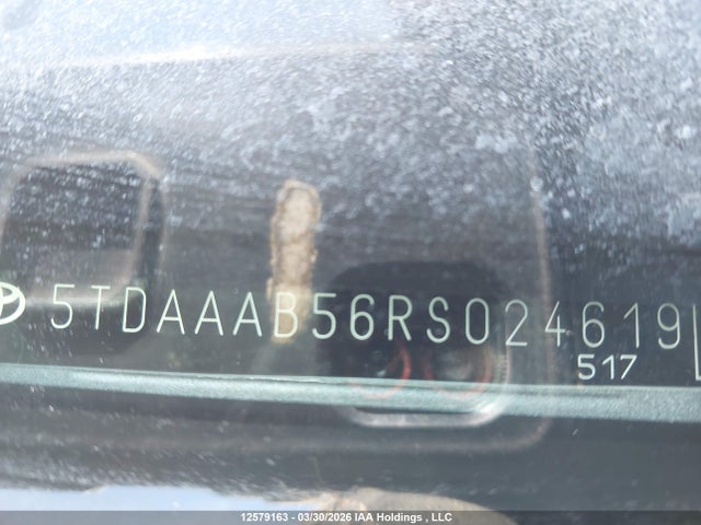 12579163 :رقم المزاد ، 5TDAAAB56RS024619 vin ، 2024 Toyota Grand Highlander Xle/limited/platinum مزاد بيع