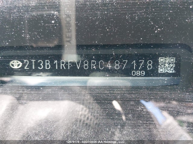 12579178 :رقم المزاد ، 2T3B1RFV8RC487178 vin ، 2024 Toyota Rav4 Le مزاد بيع