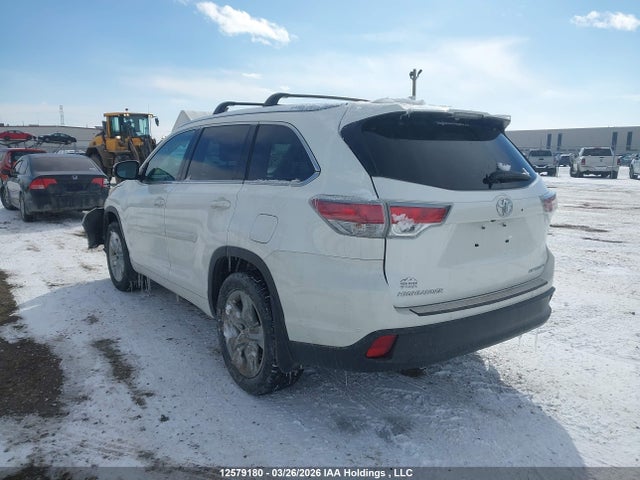 12579180 :رقم المزاد ، 5TDDKRFH5FS181356 vin ، 2015 Toyota Highlander Limited/ltd Platinum مزاد بيع