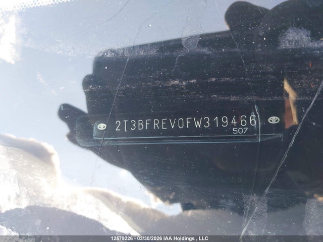 2015 Toyota Rav4 Le მანქანა იყიდება აუქციონზე, vin: 2T3BFREV0FW319466, აუქციონის ნომერი: 12579226