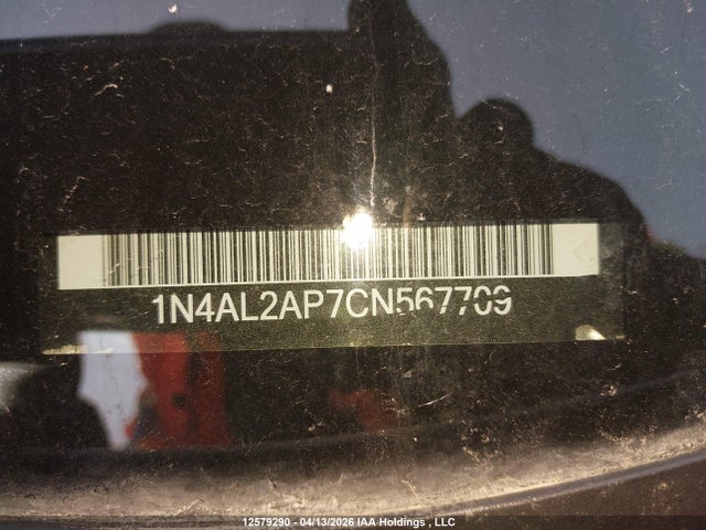 12579290 :رقم المزاد ، 1N4AL2AP7CN567709 vin ، 2012 Nissan Altima S مزاد بيع