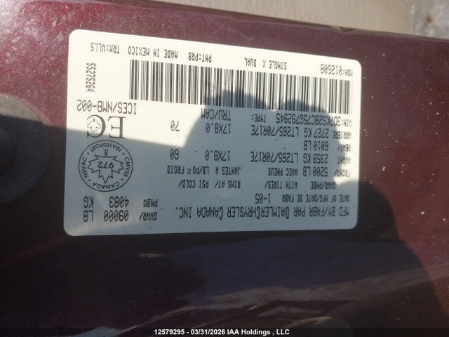 Продажа на аукционе авто 2005 Dodge Ram 2500 Slt/laramie, vin: 3D7KS28C75G792945, номер лота: 12579295