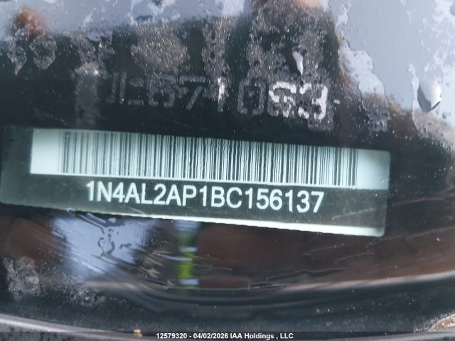 Продажа на аукционе авто 2011 Nissan Altima, vin: 1N4AL2AP1BC156137, номер лота: 12579320