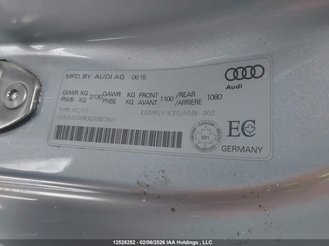 WAUM2AFR3GA007601 Audi A5 2.0t Progressiv Plus