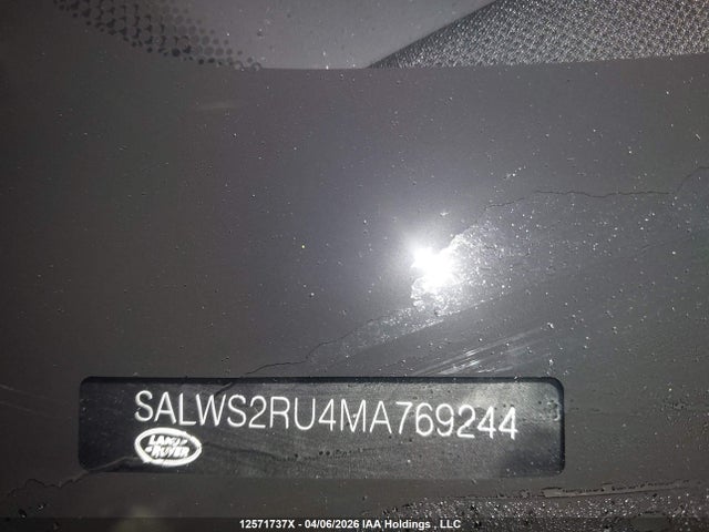 SALWS2RU4MA769244 Land Rover Range Rover Sport Hst Mhev
