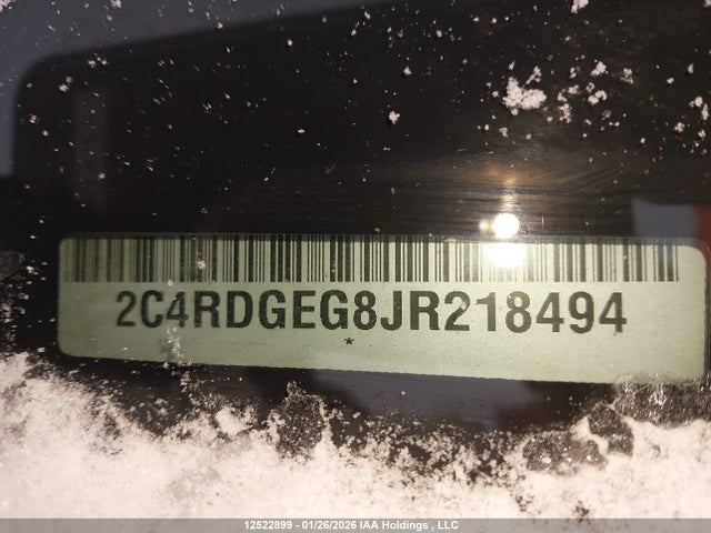 2C4RDGEG8JR218494 Dodge Grand Caravan Gt