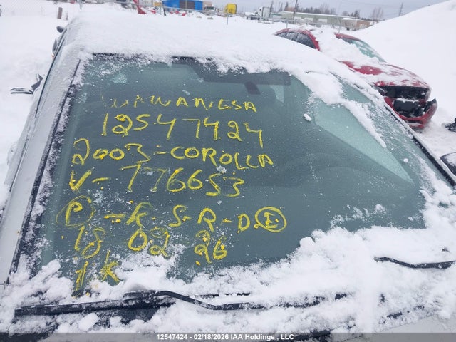 Aukcja sprzedaży 2003 Toyota Corolla Ce/le/sport, vin: 2T1BR32E63C776653, numer aukcji: 12547424