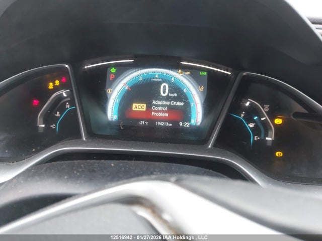 2017 Honda Civic Touring მანქანა იყიდება აუქციონზე, vin: 2HGFC3B92HH452488, აუქციონის ნომერი: 12516942