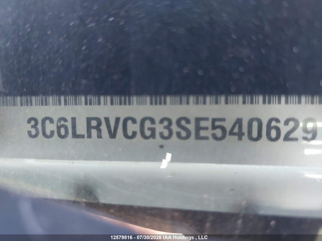 12579816 :رقم المزاد ، 3C6LRVCG3SE540629 vin ، 2025 Ram Promaster 2500 2500 High مزاد بيع