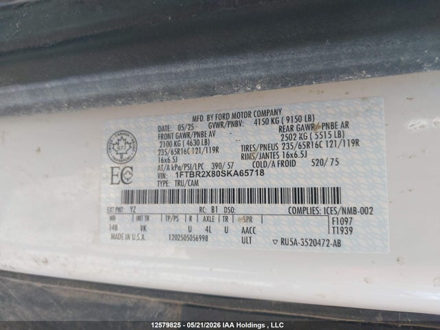 Ford Transit T-250 2025 1FTBR2X80SKA65718 Image 19