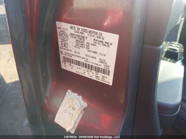 Aukcja sprzedaży 2011 Ford Escape, vin: 1FMCU9EG7BKC44176, numer aukcji: 12579834