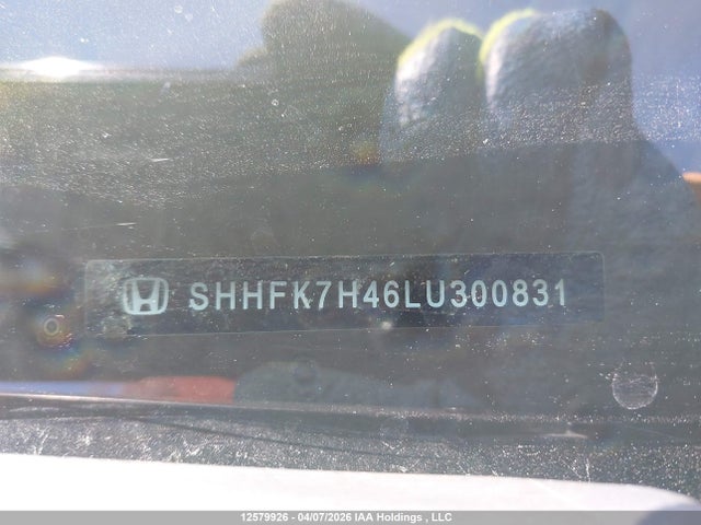 SHHFK7H46LU300831 Honda Civic Sport