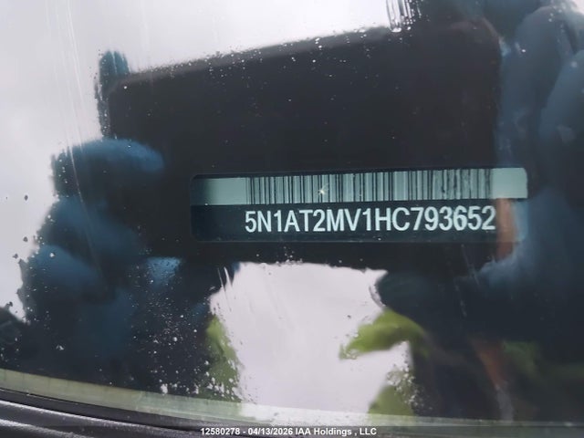 5N1AT2MV1HC793652 Nissan Rogue S/sl Platinum/sv